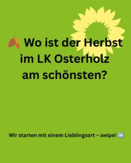 🍂 Herbst im Landkreis Osterholz – wo ist es am schönsten?
Wir starten mit unserem Lieblingsort: dem Auetal in Ritterhude-Platjenwerbe, wenn die Nebel magisch über den Wiesen schweben. 📍
Und ihr? Schreibt euren Lieblingsort in die Kommentare 👇 – wir sammeln alle Vorschläge und erstellen daraus die GRÜNE Herbstkarte für unseren Landkreis!
Allen Familien, Kindern und Daheimgebliebenen: schöne Herbstferien! 💚
#gruene #osterholz #teufelsmoor #herbst #herbstferien